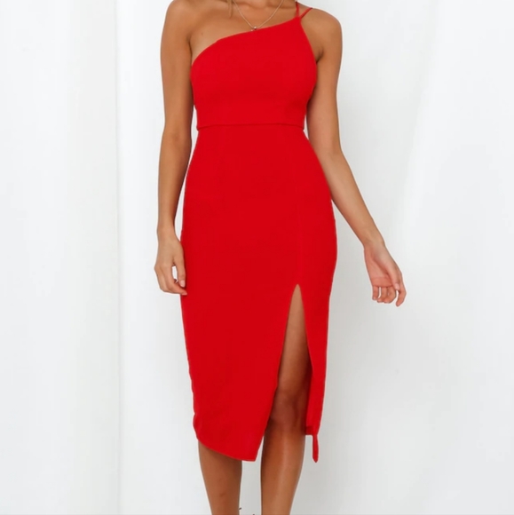 HELLO MOLLY TAKING IT BACK DRESS RED - Picture 2 of 7